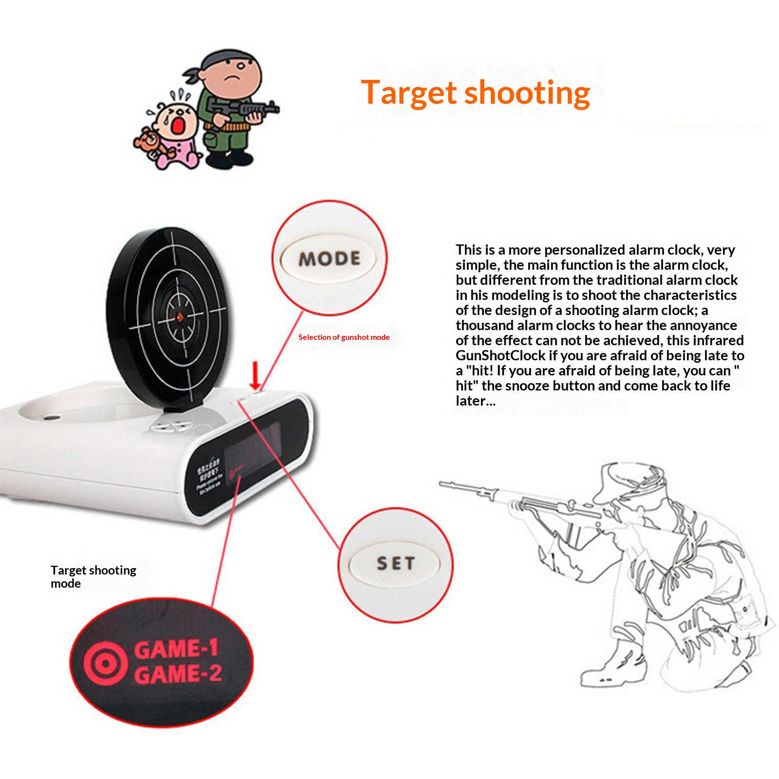 นาฬิกาตั้งโต๊ะอิเล็กทรอนิกส์ น - Electronics Gadgets For Gift บทวิจารณ์และราคา
