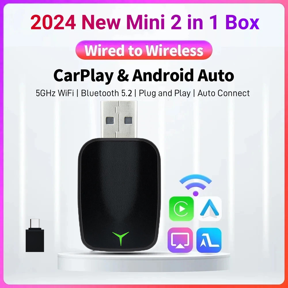 ใหม่แบบมีสายไร้สายCarplay Andr - Gadgets For Electronics บทวิจารณ์และราคา